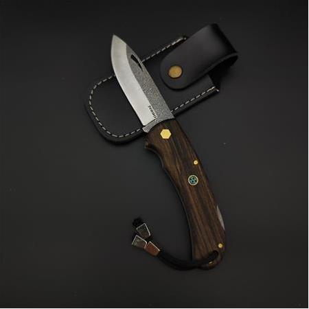 El yapımı panda model N690 çelik kamp çakısıı