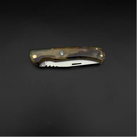 koç boynuzu kabze 4116 çelik sırttan kilitlemeli çakı