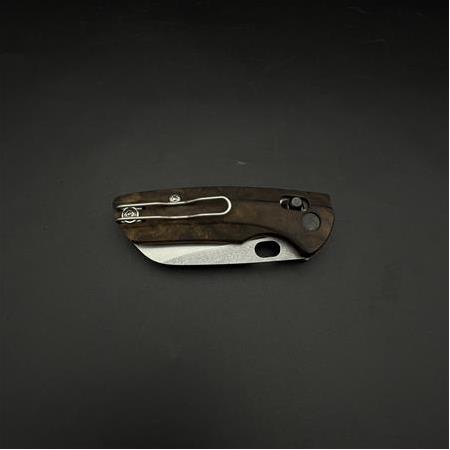 yandan çekme kilit mekanizmalı Kemer klipsli ceviz ağacı kabze 41 16 Çelik tanto model çakı 2