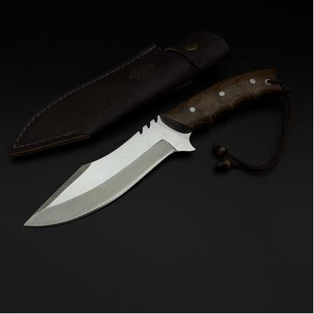 41 16 Çelik ceviz ağacı kabze yelken model özel üretim av & kamp bıçağı