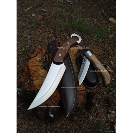 F.K Dişli Halkalı Karambit & Kamp Çakısı Seti ( 4116 German Steel )