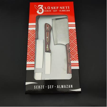 El Yapımı 3'lü orijinal Şef Seti İ.K003