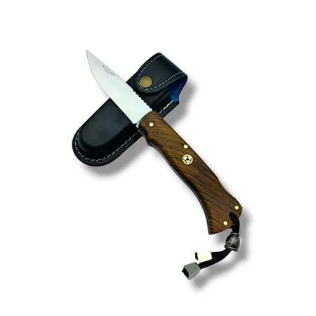 El Yapımı Sırttan Kilitli Av & Kamp Çakısı 4116 Steel H.G 001