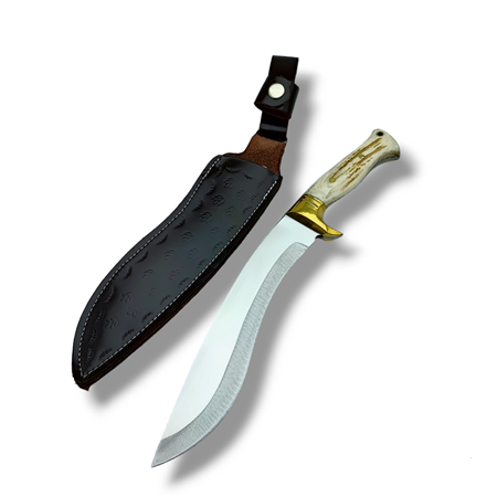 El Yapımı Geyik Boynuzu Kabze Kukry 4116 Steel A.K