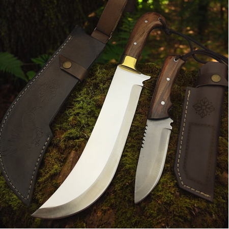 El Yapımı İkili Pala Ve Bıçak Kamp & Doğa Seti S.Ş00144