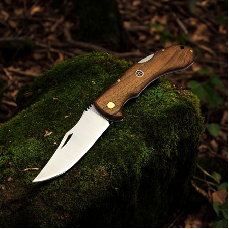 El Yapımı Bushcraft Kamp Çakısı Sırttan Kilitli M.A.Ö