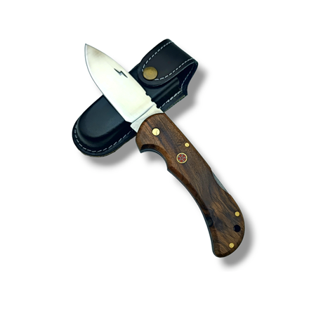 El Yapımı Sırttan Kilitli Bushcraft Kamp Çakısı 4116 Steel