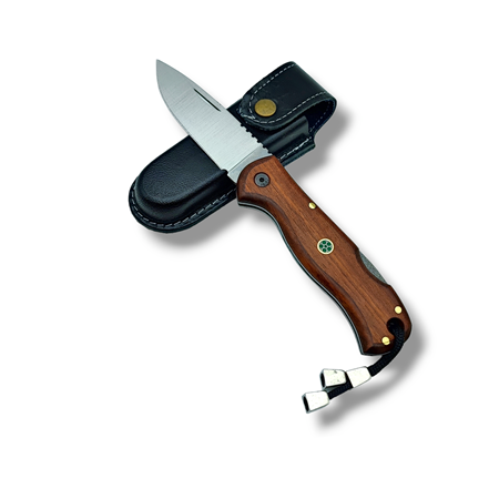 El Yapımı Sırttan Kilitli Sapelli Kabze Kamp Çakısı BUSHCRAFT