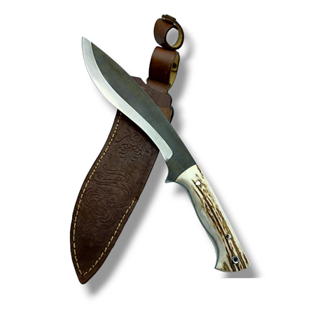 El Yapımı Orijinal Geyik Boynuzu Kukri B.C