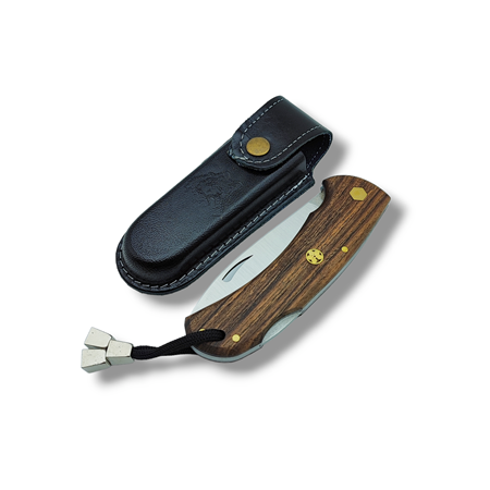 El Yapımı Sırttan Kilitli Av & Kamp Çakısı Poslu 4116 Steel