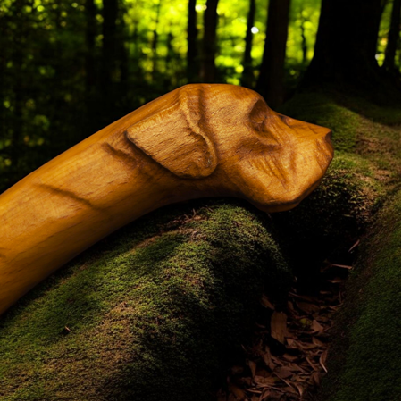 El yapımı köpek başlı kamp baltası