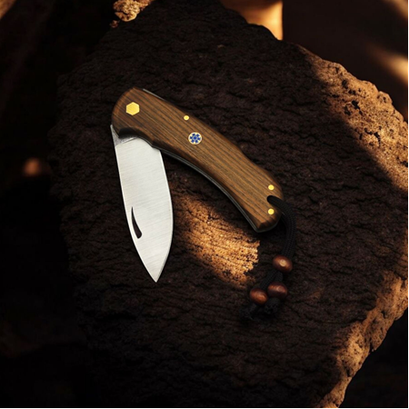 El yapımı panda model kamp çakısı