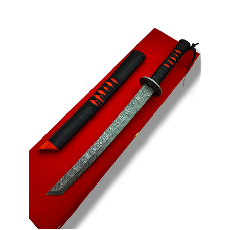 El Yapımı Orijinal YERLİ Damascus Çelik Katana Kılıcı MYY01