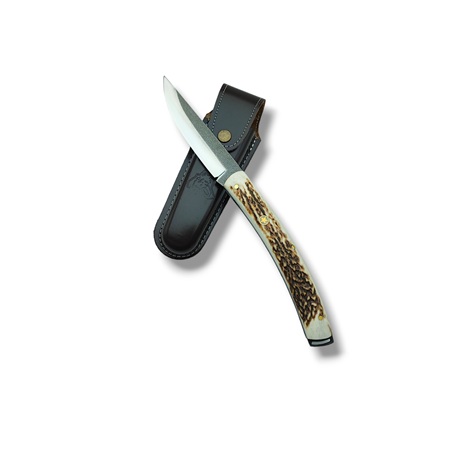 Orijinal Geyik Boynuzu Kabze N690 ÇELİK Battal Boy Çakı Ö.G002