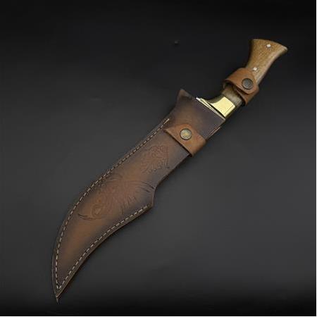 el yapımı pirinç balçak 41 16 çelik ceviz ağacı kabze kamp palası